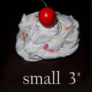 New cherry clip whipcream icecream sunday Halloween costume food cute girl adult